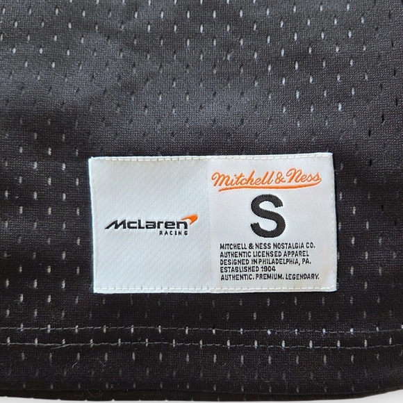 NWT - McLaren Racing F1 Miami GP Big Face Tank Jersey | Mitchell & Ness Collab - Picture 6 of 11